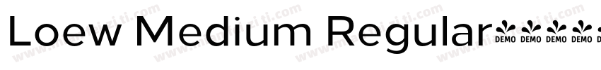 Loew Medium Regular字体转换